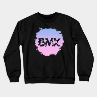 Grunge BMX Splatter for Men Women Kids & Bike Riders Crewneck Sweatshirt